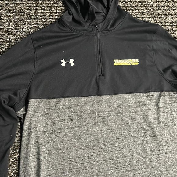 💥Under Armour Men’s Size L | Golden State Warriors “Camps” Quarter Zip Jacket💥 - Picture 2 of 8